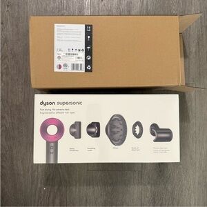 Dyson Supersonic Hair Dryer in Pink and Gray NIB